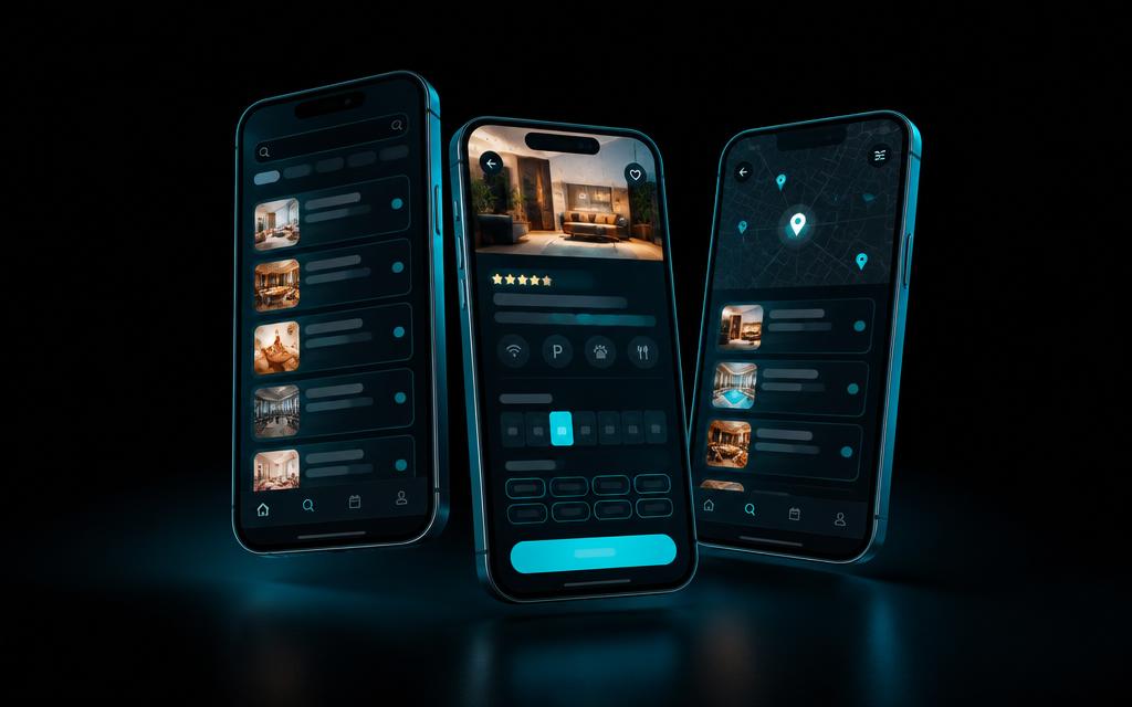 A custom mobile application interface